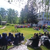 В детском саду Кировского района № 383 состоялась военно-спортивная игра «Зарница».