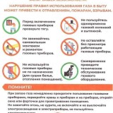 Напоминаем о правилах безопасности во избежание вредного воздействия бытового газа