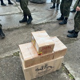 Военнослужащим, находящимся в зоне проведения специальной военной операции была отправлена очередная партия гуманитарной помощи