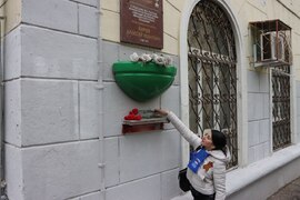 В Кировском районе возложили цветы к мемориальным доскам Героев Советсткого Союза. #3