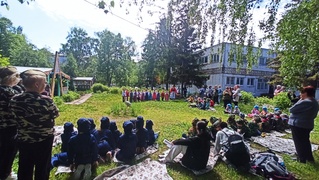 В детском саду Кировского района № 383 состоялась военно-спортивная игра «Зарница». #3