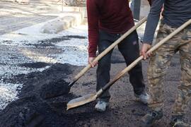 В Кировском района продолжается благоустройство дворовых территорий. #3