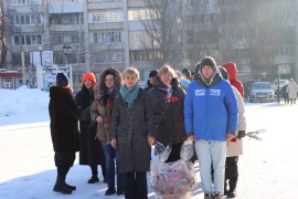 В преддверии Дня защитника Отечества в Кировском районе возложили цветы к вечному огню  #6