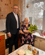 В Кировском районе продолжается вручение юбилейных медалей ветеранам Великой Отечественной войны!  #8