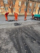 В Кировском районе активно ведутся работы по ямочному ремонту дорог!  #2