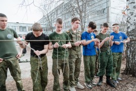 В Кировском районе прошел районный этап всероссийской военно-патриотической игры «Зарница 2.0» #7
