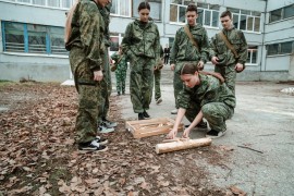 В Кировском районе прошел районный этап всероссийской военно-патриотической игры «Зарница 2.0» #8