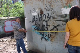 Демонтаж самовольно установленного объекта некапитального строительства. #1