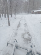 Кировский район активно борется со снегопадом! #4