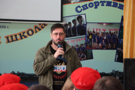 В школе №150 им. героя Советского Союза В.И. Чудайкина состоялся урок мужества. #5