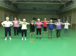 Утренняя зарядка для « серебряных» волонтеров #2