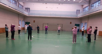 Сегодня «Серебряные» волонтёры провели замечательную утреннюю зарядку!  #1