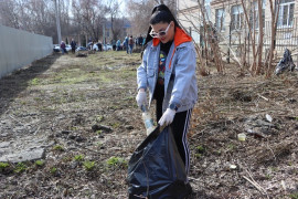 Сегодня у школы №168 состоялся первый субботник в рамках месячника по благоустройству. #4