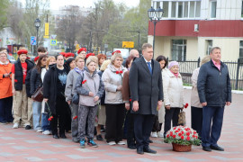 40 лет спустя: в Кировском районе прошёл торжественный митинг, посвящённый 40-й годовщине катастрофы на Чернобыльской атомной электростанции #1