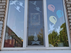 В школах Кировского района прошла акция «Окна Победы» #8