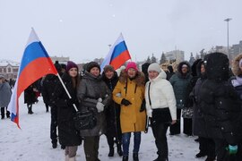 В преддверии 23 февраля жители Кировского района принимают участие в митинг-концерте «Слава защитникам Отечества» на площади Куйбышева #6