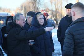 Глава г.о.Самара Елена Лапушкина сегодня совершила объезд районов по вопросу подтопления #1