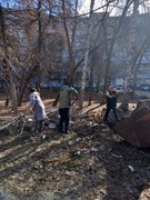  Погодные условия позволили досрочно приступить к месячнику по благоустройству, озеленению и улучшению внешнего облика Кировского района #4