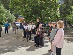 Сегодня, в канун великого праздника, поздравили с Днем Победы наших ветеранов Фомина Николая Яковлевича и Таванчева Юрия Павловича #3