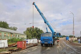 На путепроводе по улице Земеца выполняются строительно-монтажные работы, направленные на обеспечение качества и безопасности объекта дорожной инфраструктуры #3