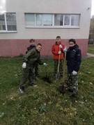 В Кировском районе в честь выдающихся педагогов-наставников посадили яблони в школьных дворах #13