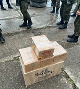 Военнослужащим, находящимся в зоне проведения специальной военной операции была отправлена очередная партия гуманитарной помощи #1