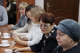 Глава Кировского района Игорь Рудаков встретился с волонтёрами района, которые помогают бойцам, находящимся в зоне специальной военной операции #5