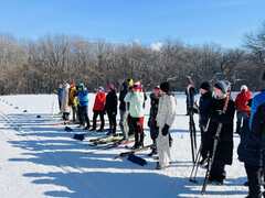 В Кировском районе прошёл районный этап соревнований школьных спортивных лиг по лыжным гонкам #3