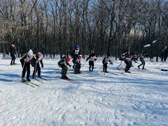 В Кировском районе прошёл районный этап соревнований школьных спортивных лиг по лыжным гонкам #1
