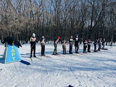В Кировском районе прошёл районный этап соревнований школьных спортивных лиг по лыжным гонкам #5